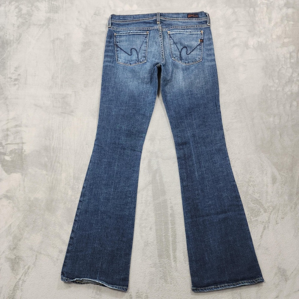 Citizens Of Humanity Jeans Womens 31 Blue Ingrid Low Rise Flare Stretch Denim - Picture 2 of 15